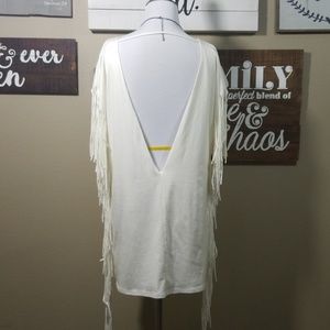 BoHo Open Back Fringe Dress